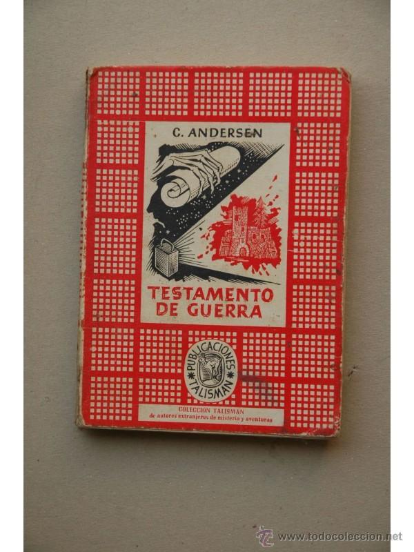 Libros: Testamento de guerra - ANDERSEN, Carlo - Foto 1