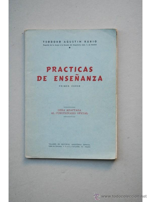Libros: Pr&aacute;cticas de ense&ntilde;anza. Primer curso - RUBIO, Teodoro Agust&iacute;n - Foto 1