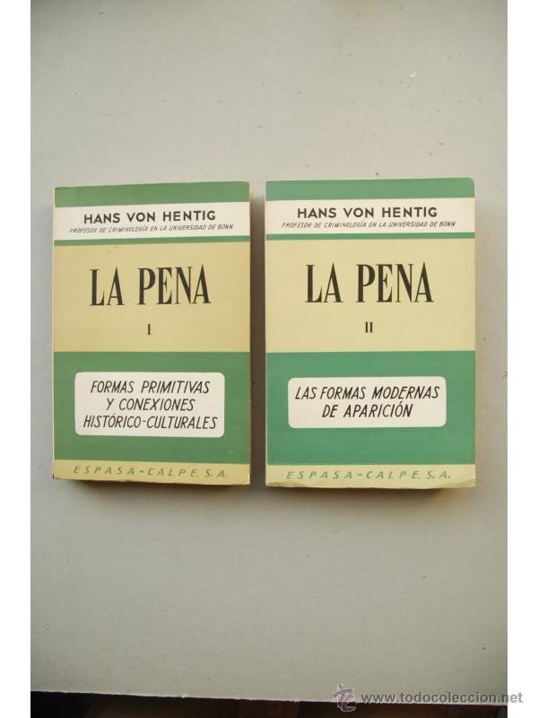 Libros: La pena - HENTING, Hans von - Foto 1