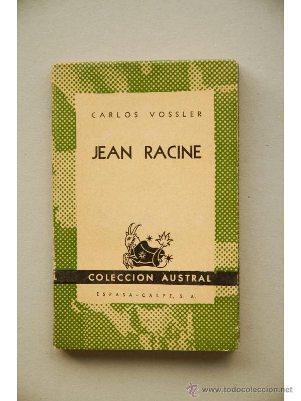 Libros: Jean Racine - VOSSLER, Karl - Foto 1