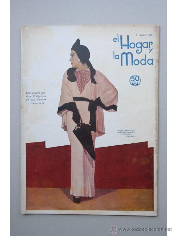 Libros: El HOGAR y la moda. -- A&ntilde;o XXVII.-- N&ordm; 1036 (5 marzo 1935) - Foto 1