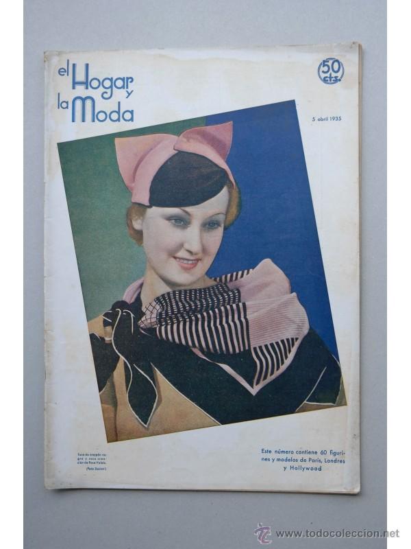 Libros: El HOGAR y la moda. -- A&ntilde;o XXVII.-- N&ordm; 1041 (5 de abril 1935) - Foto 1