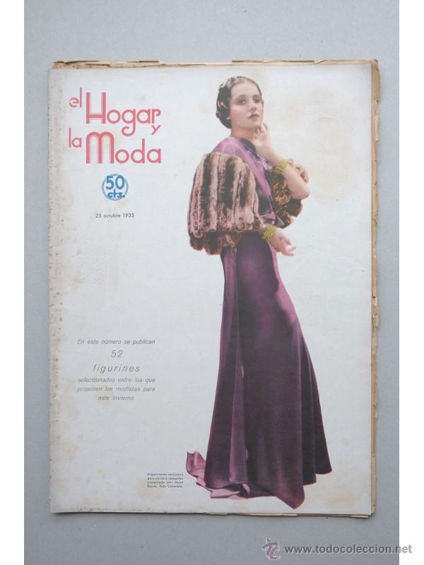 Libros: El HOGAR y la moda. -- A&ntilde;o XXVII.-- N&ordm; 1069 (25 octubre 1935) - Foto 1