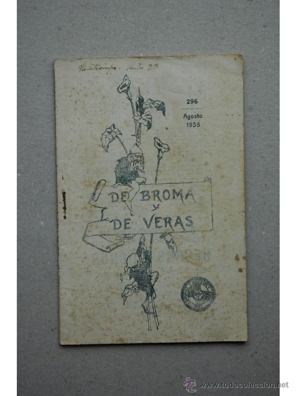 Libros: De BROMA y de veras : [colecci&oacute;n de lecturas varias] - Foto 1