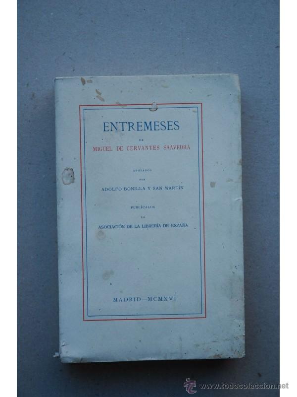 Libros: Entremeses - CERVANTES SAAVEDRA, Miguel de - Foto 1