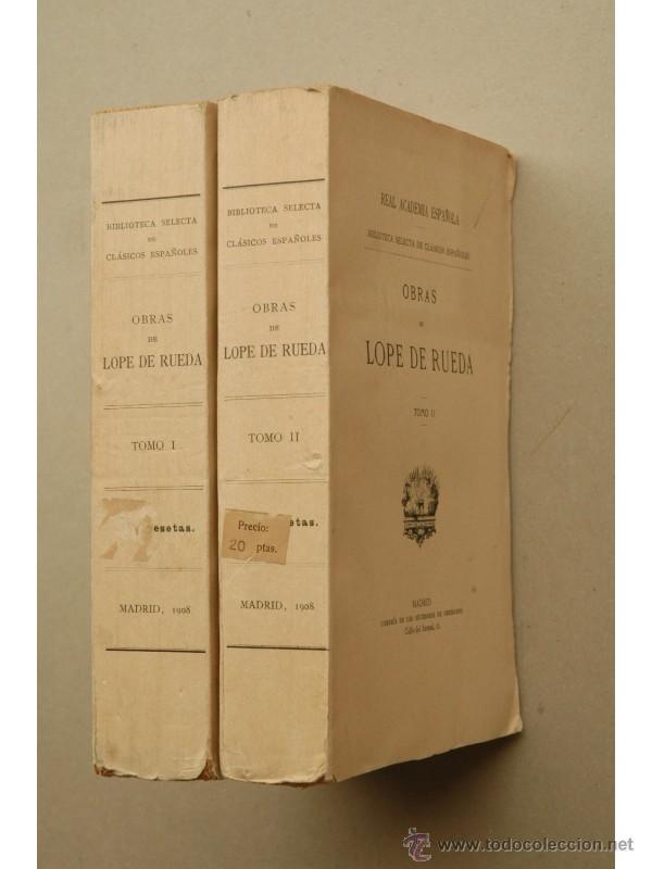 Libros: Obras de Lope de Rueda - RUEDA, Lope de - Foto 1