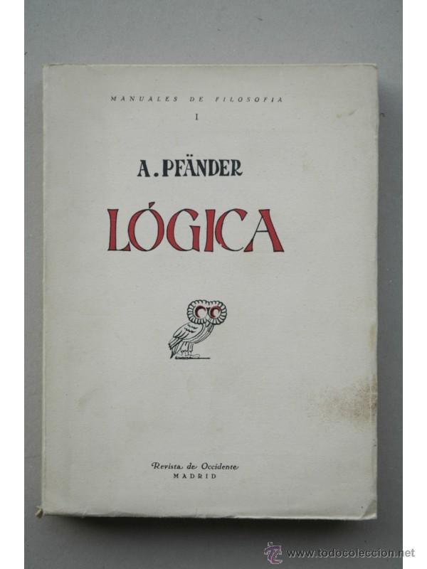 Libros: L&oacute;gica - PF&Auml;NDER, A. - Foto 1