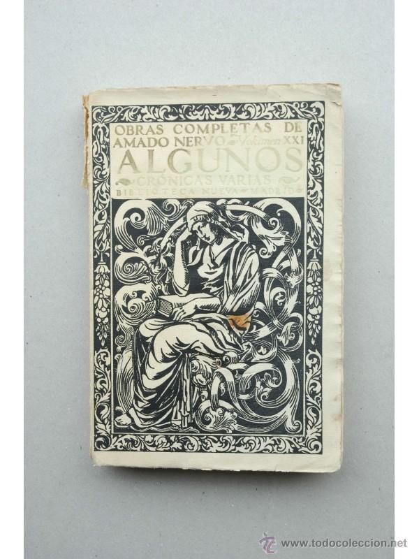 Libros: Algunos : cr&oacute;nicas varias - NERVO, Amado - Foto 1