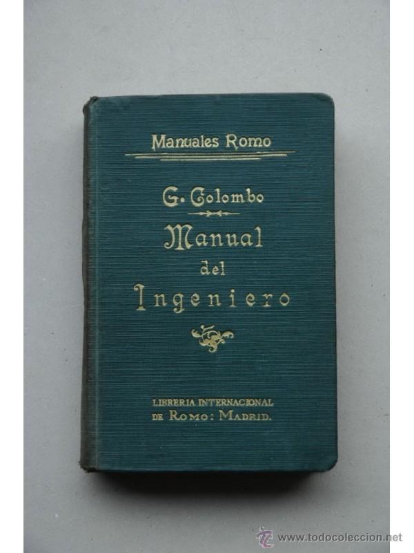 Libros: Manual del ingeniero - COLOMBO, G. - Foto 1