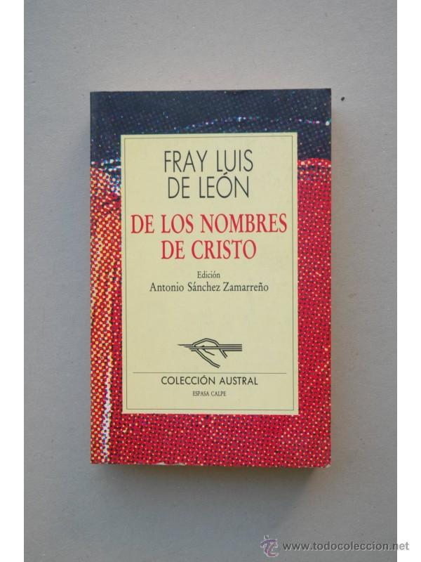 Libros: De los nombres de Cristo - LUIS DE LE&Oacute;N, Fray - Foto 1