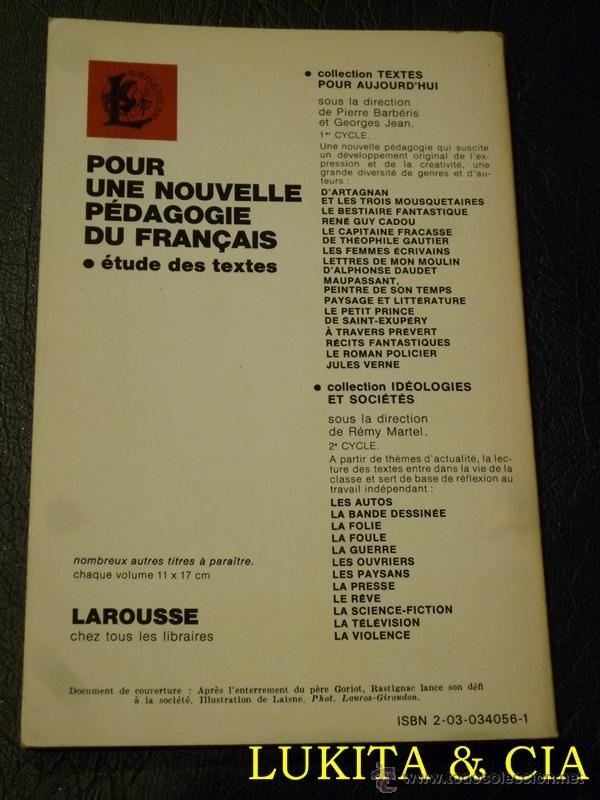 Libros: LE P&Egrave;RE GORIOT TOME II - BALZAC - EDICI&Oacute;N FRANCESA - Foto 2