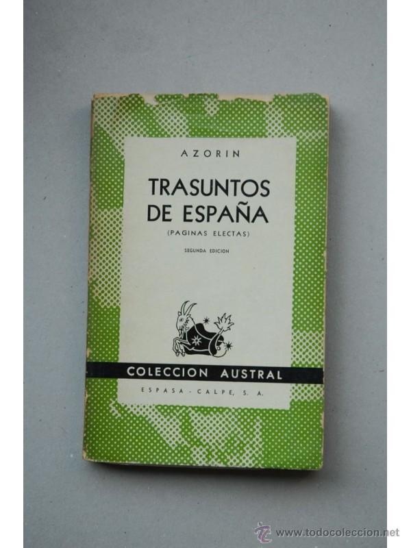Libros: Trasuntos de Espa&ntilde;a : p&aacute;ginas electas - AZOR&Iacute;N - Foto 1