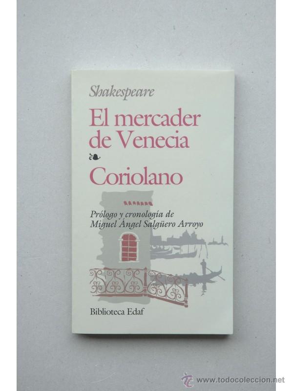 Libros: El mercader de Venecia , Coriolario - SHAKESPEARE, William - Foto 1