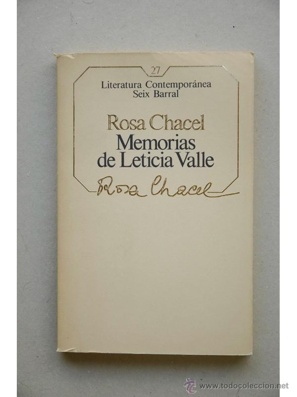 Libros: Memorias de Leticia Valle - CHACEL, Rosa - Foto 1