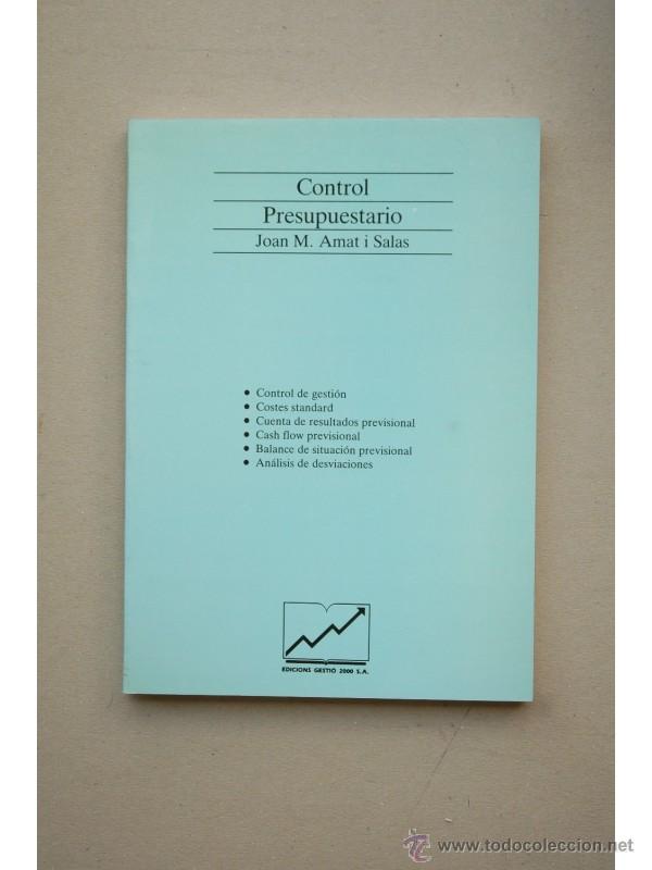 Libros: Control presupuestario - AMAT I SALAS, Joan - Foto 1