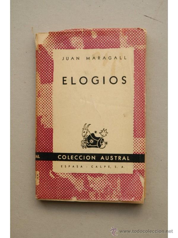 Libros: Elogios - MARAGALL, Joan - Foto 1