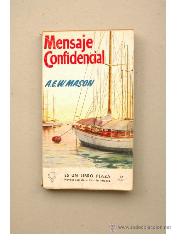 Libros: Mensaje confidencial - MASON, A. E. W. - Foto 1