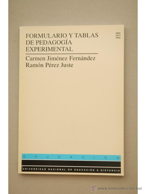 Libros: Formulario y tablas de pedagog&iacute;a experimental - JIM&Eacute;NEZ FERN&Aacute;NDEZ, Carmen - Foto 1