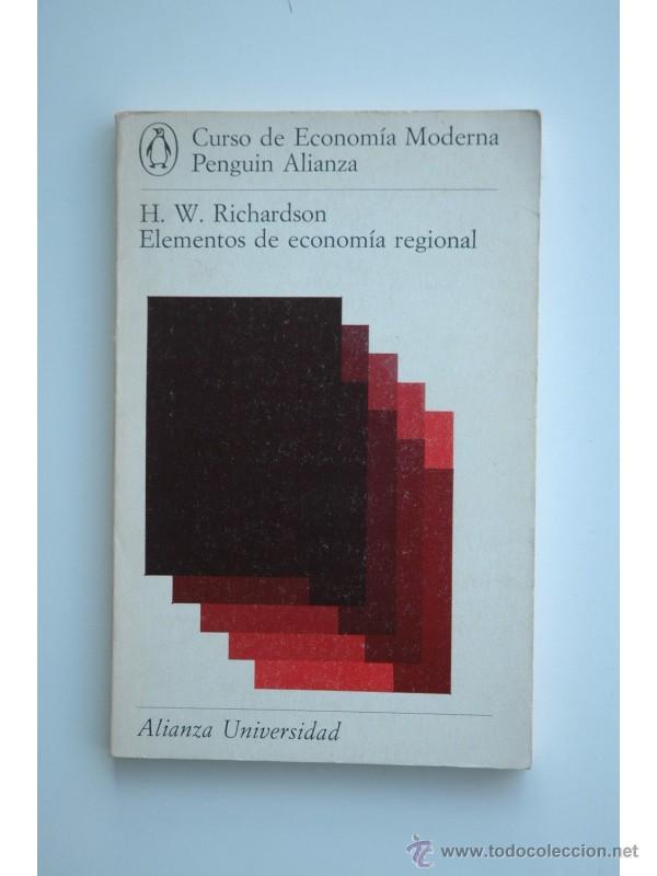 Libros: Elementos de econom&iacute;a regional - H. W. Richardson - Foto 1