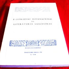 Libros: II CONGRESO INTERNACIONAL DE LITERATURAS LUSÓFONAS. Lote 42193229