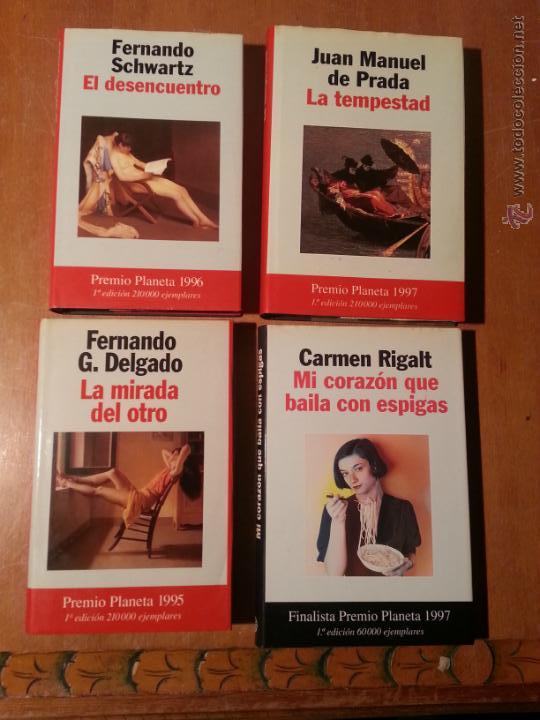 Libros: LOTE  4 PREMIO PLANETA 1997 - 1996 - 1995 Y FINALISTA 1997 LA TEMPESTAD , EL DESENCUENTRO, MIRADA DE