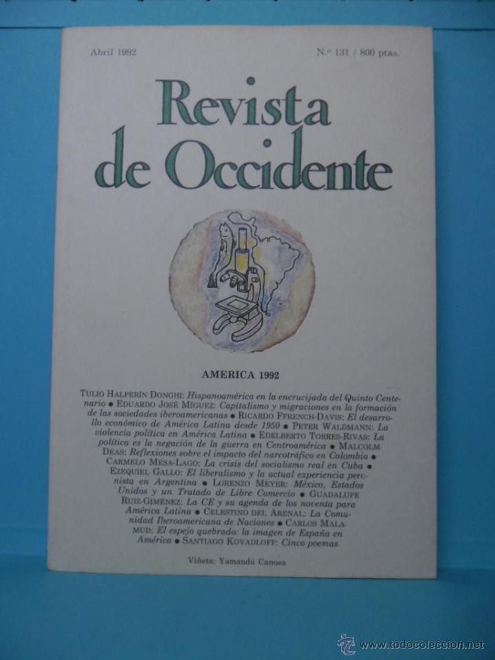 Libros: REVISTA DE OCCIDENTE - ABRIL 1992 - N&ordm; 131 - Foto 1
