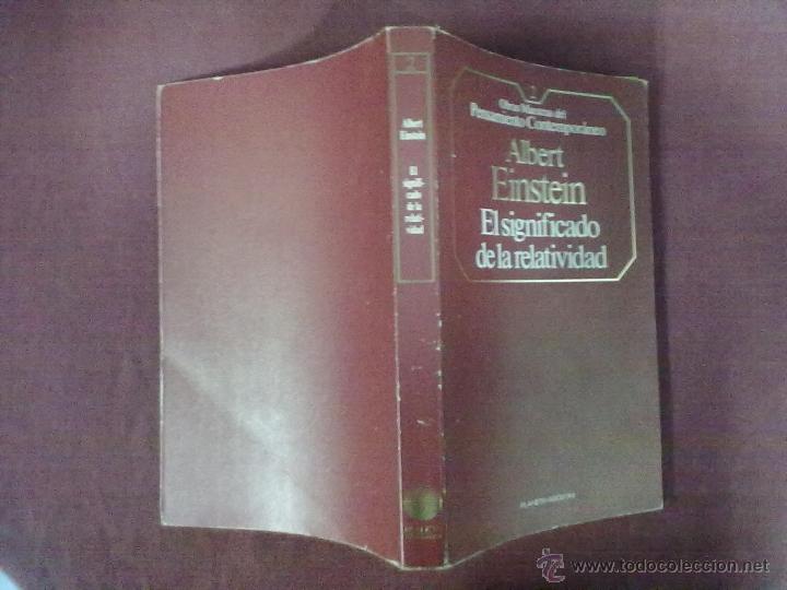 Libros: ALBERT EINSTEIN EL SIGNIFICADO DE LA RELATIVIDAD PLANETA AGOSTINI