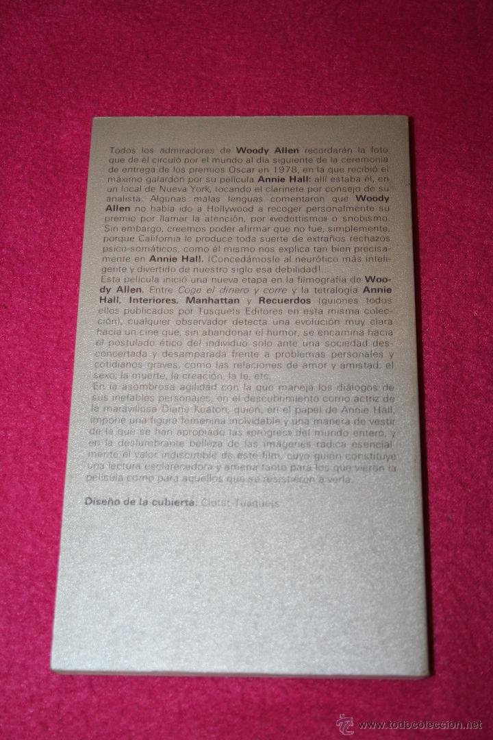 Libros: Annie Hall. Woody Allen - Foto 2