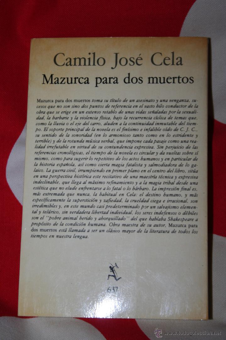 Libros: Mazurca para dos muertos - Cela, Camilo Jos&eacute; - Foto 2