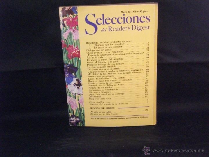 Libros: SELECCIONES DEL READERS DIGEST MAYO 1979 - Foto 1