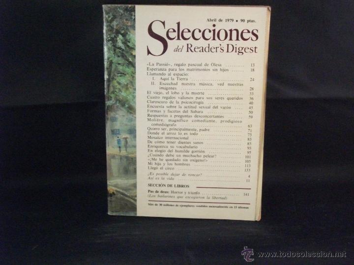 Libros: SELECCIONES DEL READERS DIGEST ABRIL 1979 - Foto 1