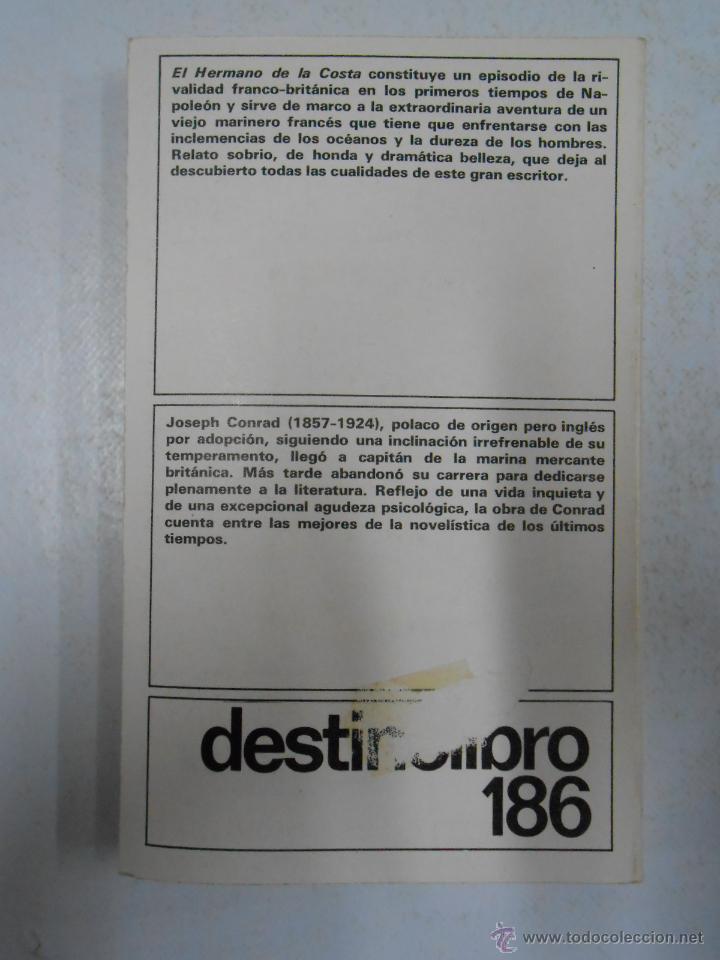 Libros: EL HERMANO DE LA COSTA CONRAD, Joseph. TDK183 - - Foto 2