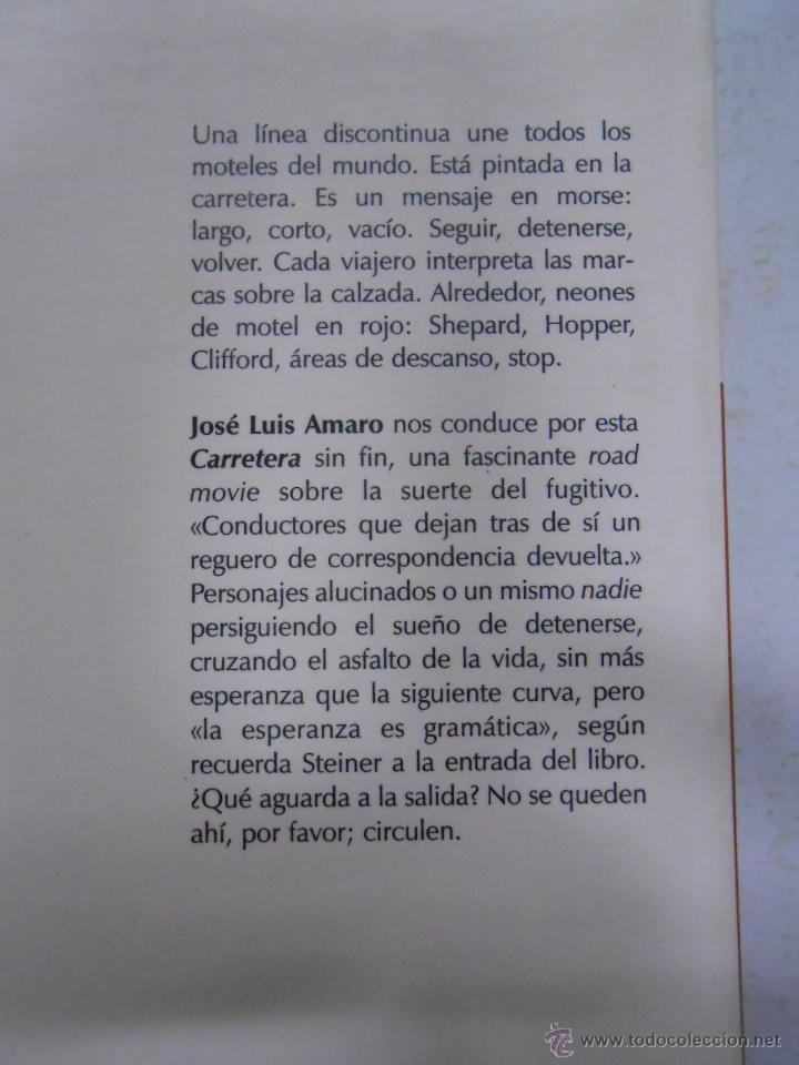 Libros: CARRETERA. JOSE LUIS AMARO. PLURABELLE. TDK184 - - Foto 2