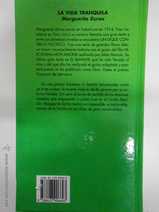 Libros: la vida tranquila. Marguerite Duras. TDK184 - - Foto 2