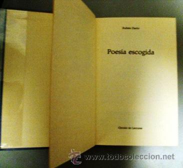 Libros: Libro Poesia escogida de Ruben Dario - Foto 1