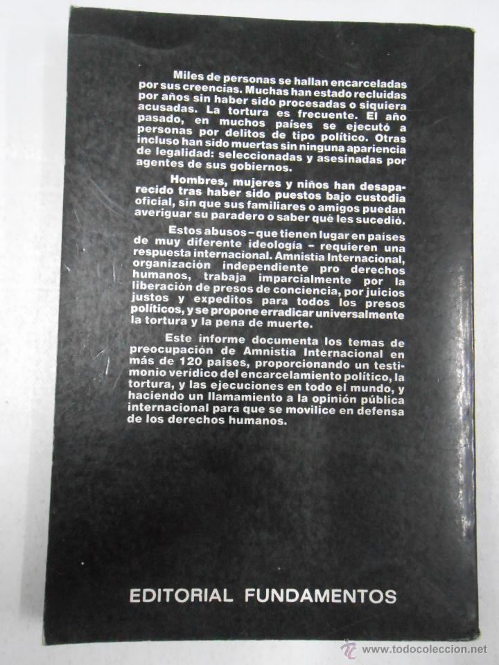 Libros: AMNISTIA INTERNACIONAL INFORME 1982. TDK185 - - Foto 2