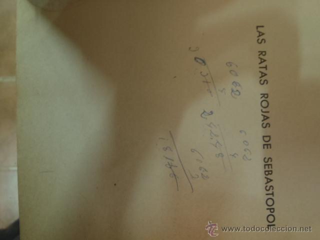 Libros: LAS RATAS ROJAS DE SEBASTOPOL ,HANS KLUBERG. - Foto 2