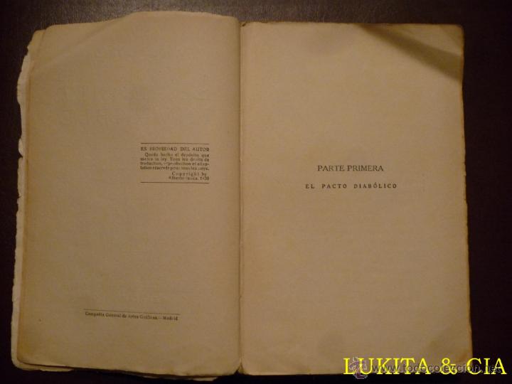 Libros: EL AMANTE INVISIBLE. ALBERTO INS&Uacute;A. 1930. - Foto 4