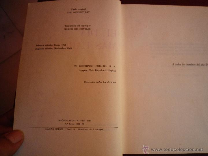 Libros: El D&iacute;a M&aacute;s Largo POR  Cornelius Ryan - Foto 3