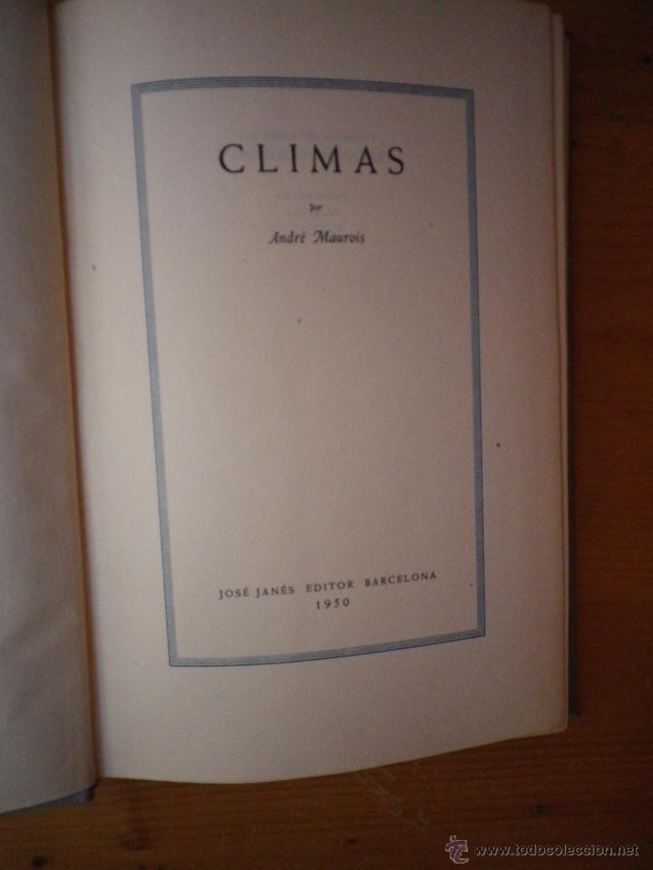 Libros: CLIMAS POR  ANDRE MAUROIS - Foto 1