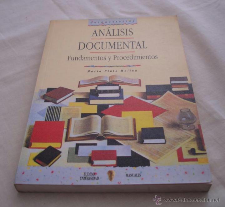 Libros: AN&Aacute;LISIS DOCUMENTAL - FUNDAMENTOS Y PROCEDIMIENTOS - EUDEMA UNIVERSIDAD MANUALES - Foto 1