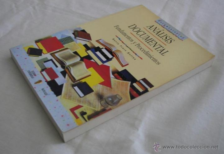 Libros: AN&Aacute;LISIS DOCUMENTAL - FUNDAMENTOS Y PROCEDIMIENTOS - EUDEMA UNIVERSIDAD MANUALES - Foto 3