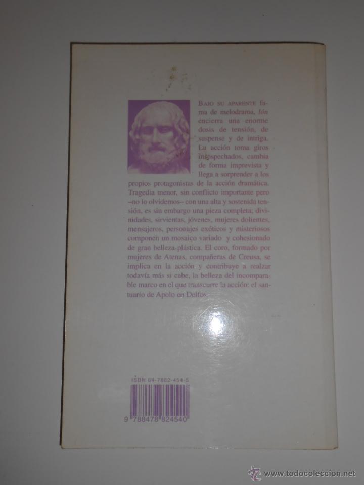 Libros: EURIPIDES. - ION - EDICIONES CLASICAS. TDK189 - - Foto 2