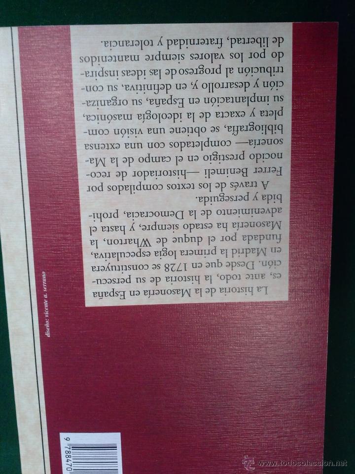 Libros: Libro LA MASONERIA ESPA&Ntilde;OLA - Foto 4