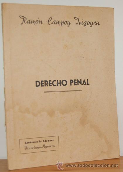 Libros: DERECHO PENAL - RAM&Oacute;N CAMPOY IRIGOYEN - Foto 1