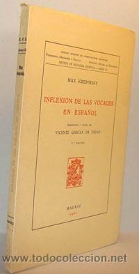Libros: INFLEXI&Oacute;N DE LAS VOCALES EN ESPA&Ntilde;OL - MAX KREPINSKY - Foto 1