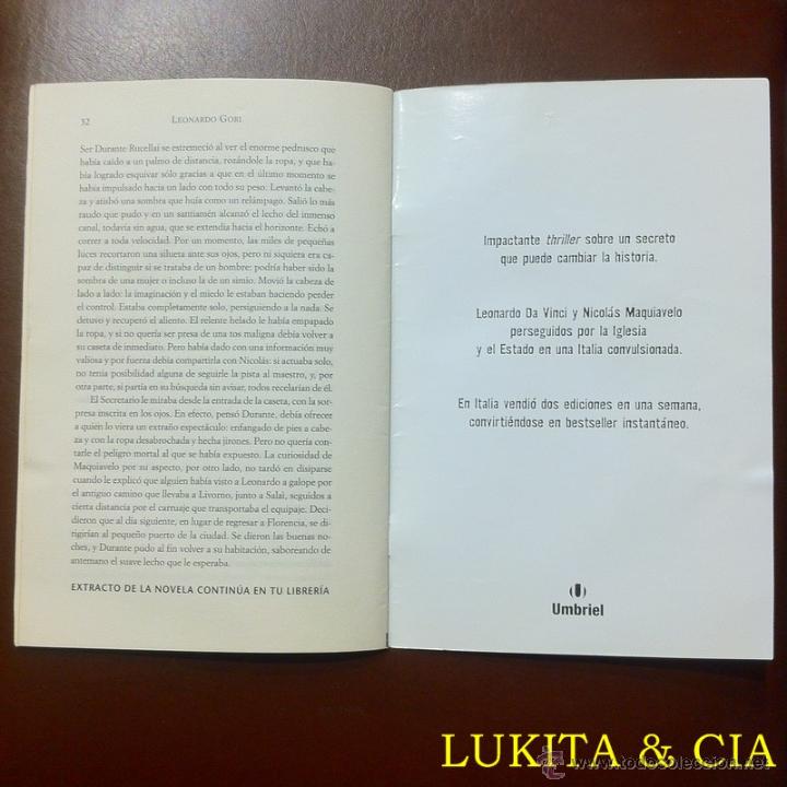 Libros: LOS HUESOS DE DIOS - LEONARDO GORI - UMBRIEL EDITORES. - Foto 5