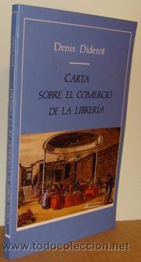 Libros: CARTA SOBRE EL COMERCIO DE LA LIBRER&Iacute;A - DENIS DIDEROT - Foto 1
