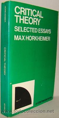 Libros: CRITICAL THEORY. SELECTED ESSAYS - MAX HORKHEIMER - Foto 1