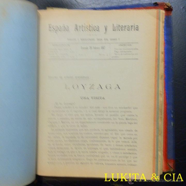 Libros: ESPA&Ntilde;A ART&Iacute;STICA Y LITERARIA - GRANADA 1907. - Foto 7